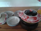 翔龙壶套组（配斗笠杯） 红色 东方印象系列茶具